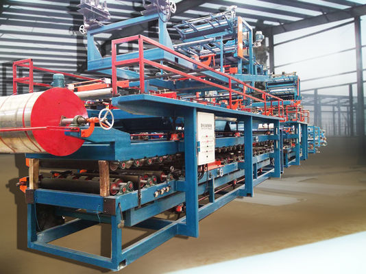 Colored Steel Foamed Sandwich Panel Roll Forming Machine Hydraulic Cutting