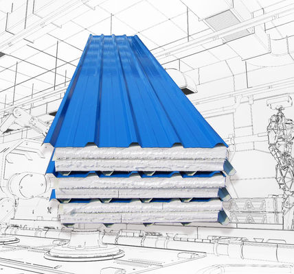 Automatic Eps Sandwich Panel Production Line With 6 Rows 3KW