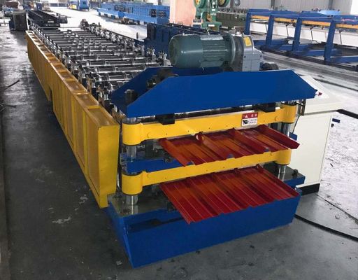 5 Rib Trapezoidal Roof Panel Roll Forming Machine Electric Shearing System