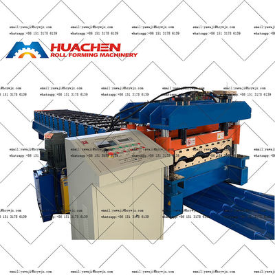 0.3-0.6mm Material Thickness Wall Roof Tile Roll Forming Machinery with 70mm Shaft Diameter