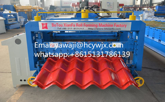 Efficient Popular Glazed Tile Roll Former Glazed Tile Roll Forming Machine