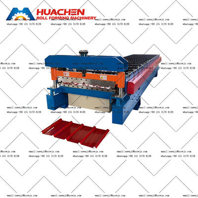 Customisable Big Span Roof Roll Forming Machinery With 70mm Shaft Diameter And 380v 50Hz 3phases Voltage