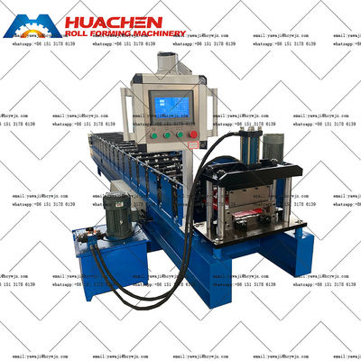 Durable Hydraulic Roof Roll Forming Machine With 0.3-0.6mm Material Thickness And CR12 Cutter Material