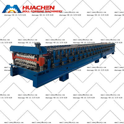 1250mm Material Width Double Deck Roll Forming Machine with 380v 50Hz 3 phases Electrical System