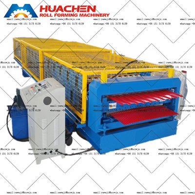 PPGI / GI Material Type Double Deck Roll Forming Machine with 380v 50Hz 3 phases Voltage