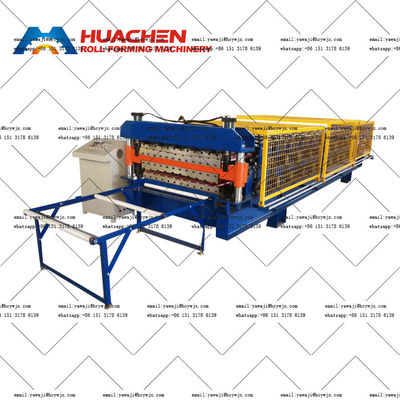 Chain Drive Aluminum Double Deck Roll Forming Machine Within 380v 50Hz 3 phases