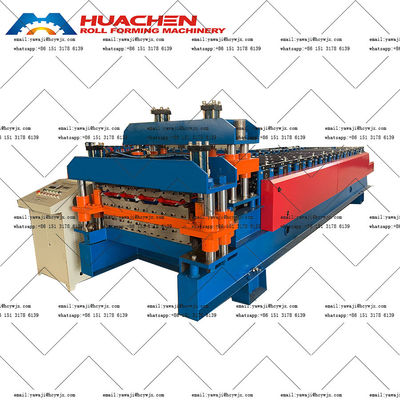Chain Drive Double Deck Roll Forming Machine for PPGI / GI Material Material Type