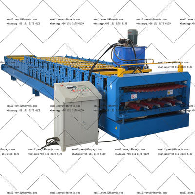 Chain Drive Double Deck Roll Forming Machine For 1250mm Material Width In Short Delivery Time