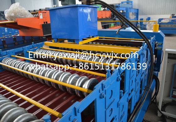 Chain Drive Double Deck Roll Forming Machine For 1250mm Material Width In Short Delivery Time