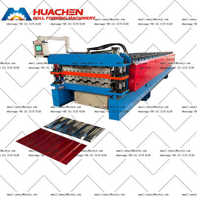 1250mm Material Width Double Deck Roll Forming Machine With 15m/min Speed Made