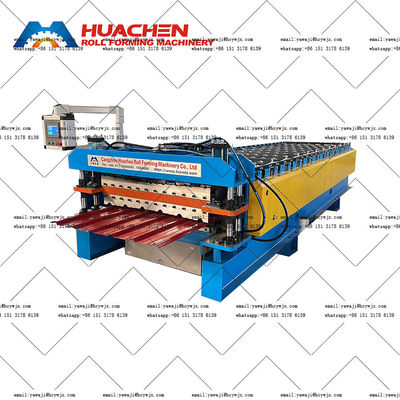 Affordable Chain Drive Double Deck Roll Forming Machine Voltage 380v 50Hz 3 Phases
