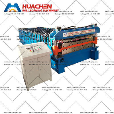 Economical Double Deck Roll Forming Machine With Total Power Of 5.5 5.5KW
