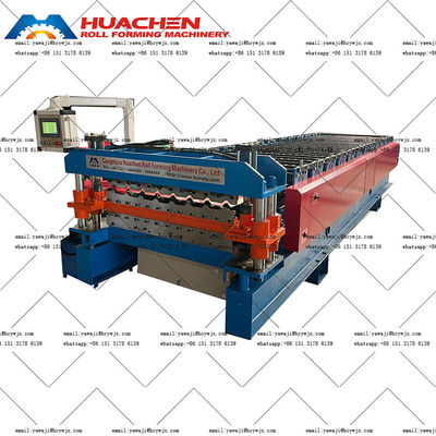 Flexible Double Deck Roll Forming Machine with 5.5 5.5KW Total Power and CR12 Cutter Material for Customized Production Need
