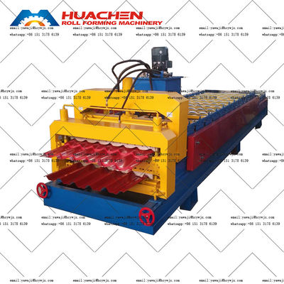 Durable Chain Drive Double Deck Roll Forming Machine With 1250mm Material Width