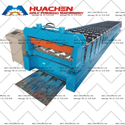 1.2mm Floor Ceramic Tiles Decking Floor Roll Forming Roof Sheet Making Machine