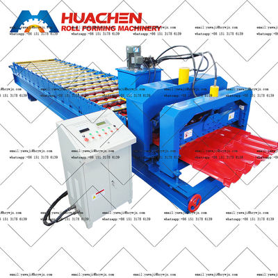 Aluminium Step Glazed Tile Roll Forming Machine