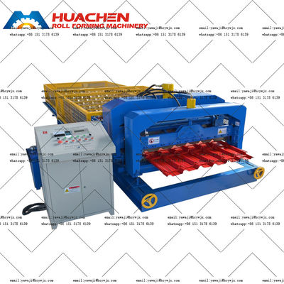 0.3mm Aluminum Profile Glazed Sheet Roll Forming Machine