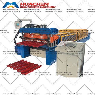 1050mm Automatic Type Glazed Tile Cold Roll Forming Machine