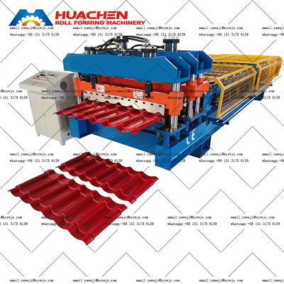 Automatic Glazed Tile Roll Forming Machine Chain Drive