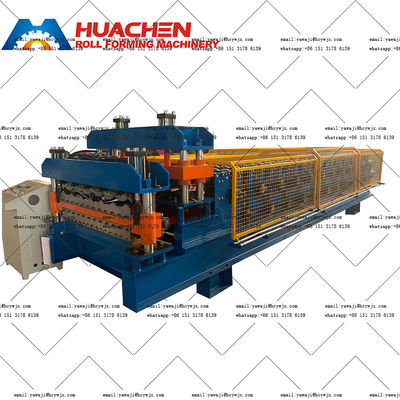 Metal Double Deck Silo Roll Forming Machine For PPGI / GI