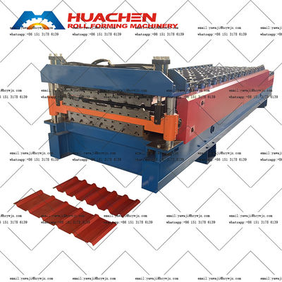 Roof Wall Panel 12Stations Double Layer Roll Forming Machine Low Noise