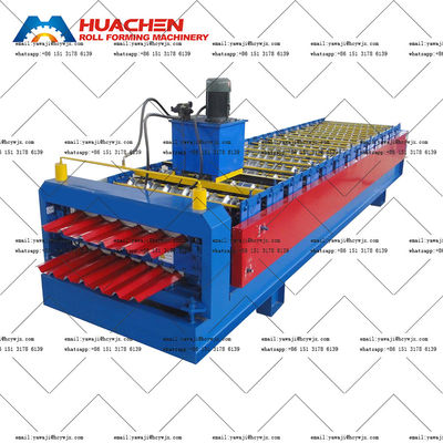Metal Roof Double Layer Roll Forming Machine 15m/Min