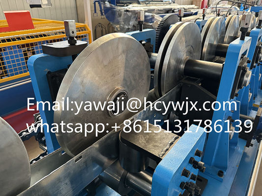 Hydraulic Cutting Galvanized Steel OMEGA Purlin Roll Forming Machine With CE