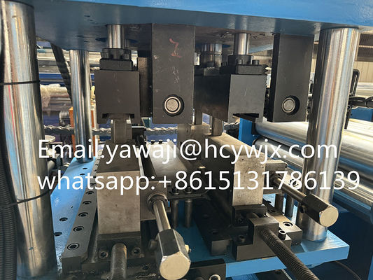 Hydraulic Cutting Galvanized Steel OMEGA Purlin Roll Forming Machine With CE