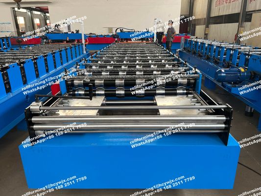 1250mm Galvanized Sheet Metal Roll Forming Machines 5.5kw Power