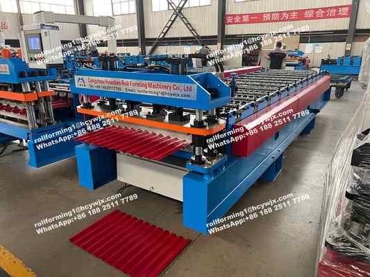 High Speed Chain Transmission Corrugated Forming Machine For Wall And Siding Panel