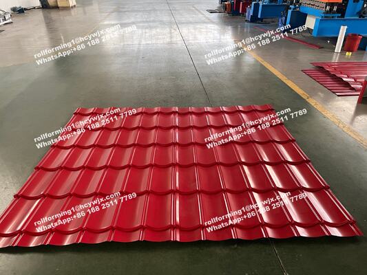 Double Layer Roll Forming Machine with Hydraulic Cutting PLC Control System for 0.3-0.6mm Thickness Roof Tiles