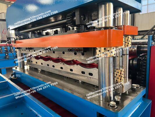 CE Approvals Double Layer Roll Forming Machine for 0.3-0.6mm Metal Deck and Steel Tile with Mitsubishi PLC Control