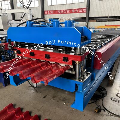 Custom 13-22 Forming Station Metal Roof Tile Roll Forming Machine with 380V Voltage and 5.5+4KW Power for Color Steel Tile