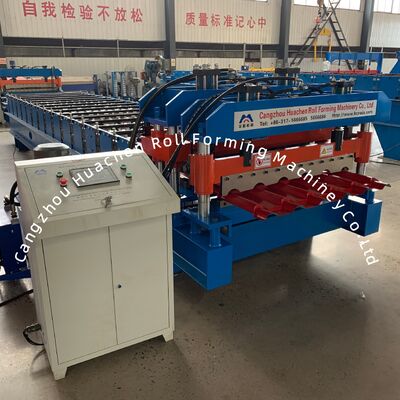 1250mm Glazed Step Tile Roll Forming Machine with 15 Stations and Chain Drive for Roofing Panels
