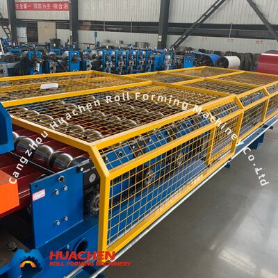 Automatic Metal Roof Glazed Tile Roll Forming Machine with 0.3-0.6mm Thickness, 12 Stations, and Chain Drive
