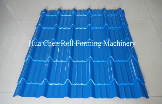 45# Steel Roof Glazed Tile Roll Forming Machine With Chrome Plated