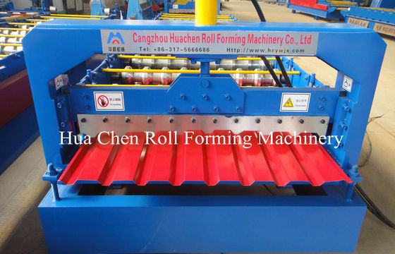 High Speed Automatic Roof Panel Roll Forming Machine With PLC Control