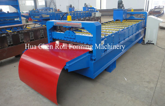 Hydraulic Pre Cutting Wall Panel Metal Roll Forming Equipment With 10 Row
