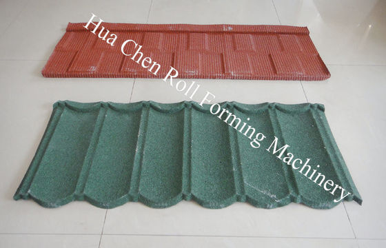 Metal Stone Coated Roof Tile Machine Roll Form Equipment 6-10pcs/min