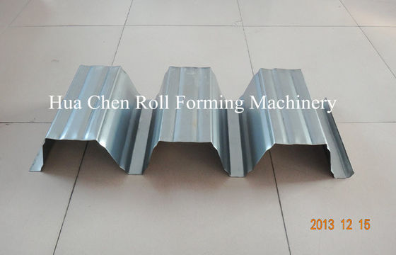 Shaft Bearing Steel Roof Sheet Making Machine , Metal Roll Forming Equipment 15m/Min