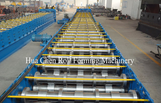 Plc Control Floor Deck Roll Forming Machine With Cycloidal Reducer