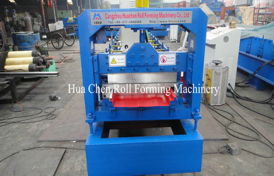 Aluminum Single Layer Roofing Sheet Roll Forming Machine , Galvanized Board