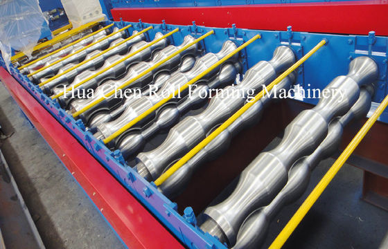 High Frequency Double Layer Glazed Tile Roll Forming Machine With 15 / 21 Rows
