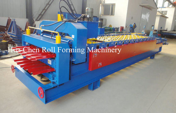 PPGI Steel Two Layer Corrugated Roof Sheeting Machine