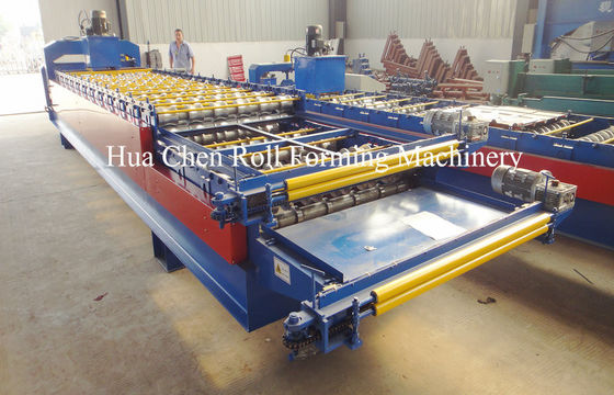 PPGI Steel Two Layer Corrugated Roof Sheeting Machine