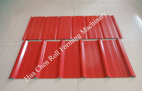 Cr12 Plate Double Layer Roll Forming Machine For Roof Panel 0.3mm - 0.6mm 20m/min