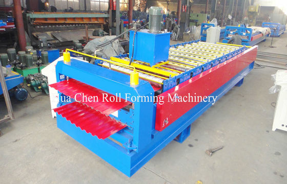 1.2 Inch Single Chain Drive Roof / Wall Sheet Metal Roll Forming Machines