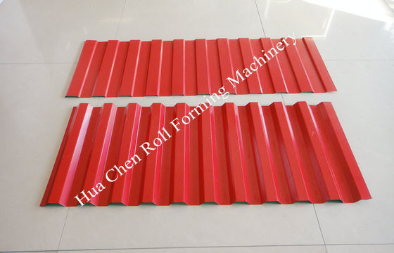 1.2 Inch Single Chain Drive Roof / Wall Sheet Metal Roll Forming Machines