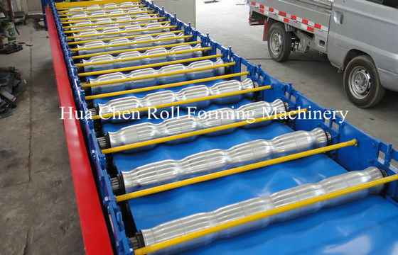 High Speed Corrugated Double Layer Roll Forming Machine With PLC Control