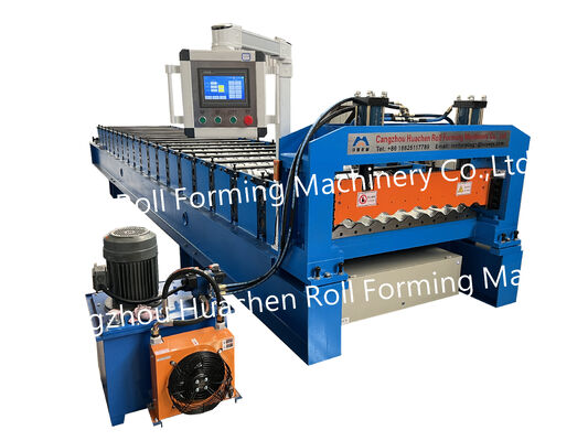 15 Stations Metal Coil Rolling Forming Equipment with 45# Steel Quenching and Plating and Chain Drive